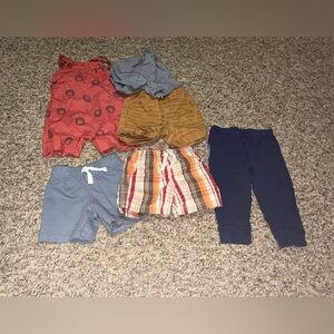 Assorted Kids' Shorts, overalls,‎ pants, boys 12 month lot